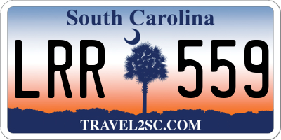 SC license plate LRR559