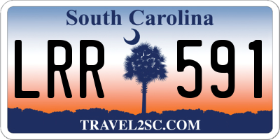 SC license plate LRR591