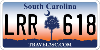 SC license plate LRR618