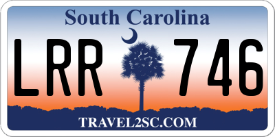 SC license plate LRR746