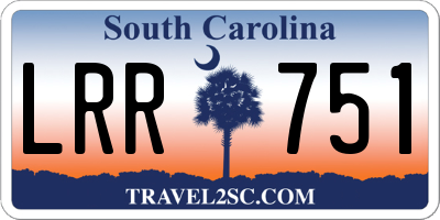 SC license plate LRR751