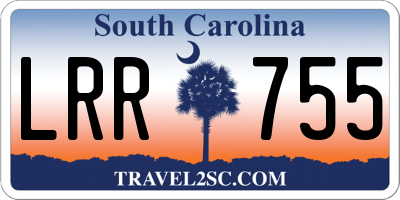 SC license plate LRR755