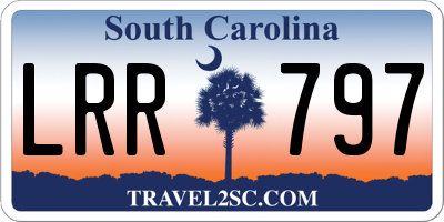 SC license plate LRR797