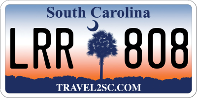 SC license plate LRR808