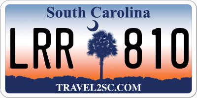 SC license plate LRR810