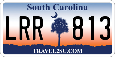 SC license plate LRR813