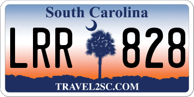 SC license plate LRR828