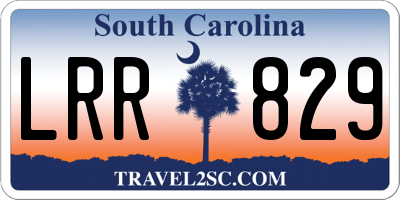 SC license plate LRR829