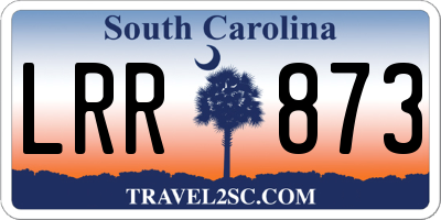 SC license plate LRR873