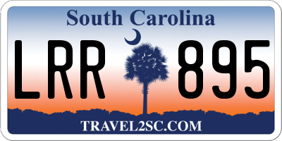 SC license plate LRR895