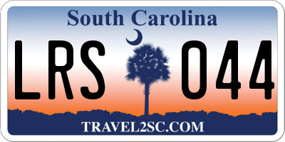 SC license plate LRS044
