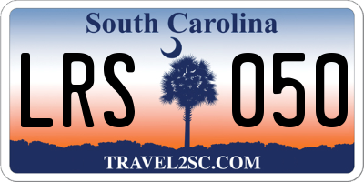 SC license plate LRS050