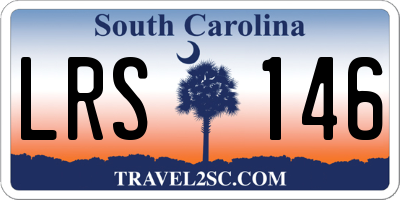 SC license plate LRS146