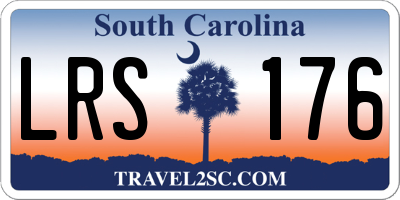 SC license plate LRS176