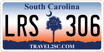 SC license plate LRS306