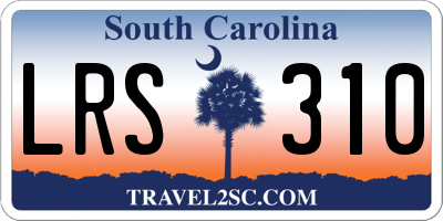 SC license plate LRS310