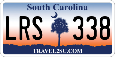 SC license plate LRS338