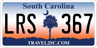 SC license plate LRS367