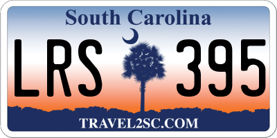 SC license plate LRS395