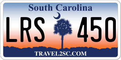 SC license plate LRS450