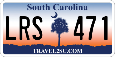 SC license plate LRS471