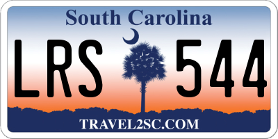 SC license plate LRS544