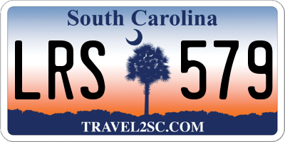 SC license plate LRS579