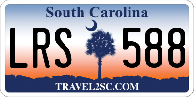 SC license plate LRS588