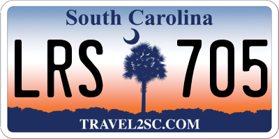 SC license plate LRS705