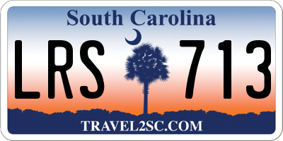 SC license plate LRS713