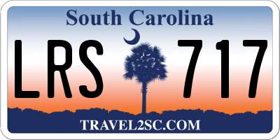 SC license plate LRS717