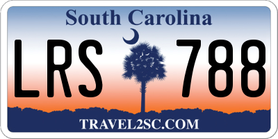 SC license plate LRS788