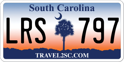 SC license plate LRS797