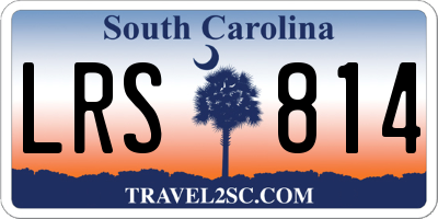 SC license plate LRS814