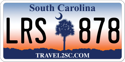 SC license plate LRS878