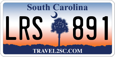 SC license plate LRS891