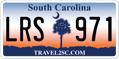 SC license plate LRS971
