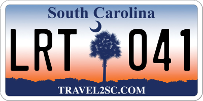 SC license plate LRT041
