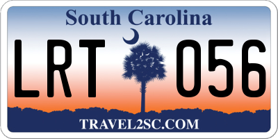 SC license plate LRT056