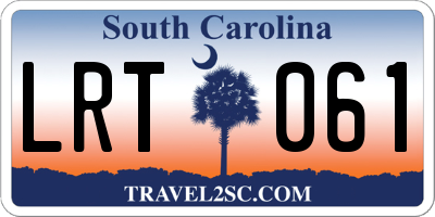 SC license plate LRT061