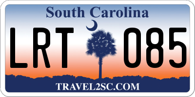 SC license plate LRT085