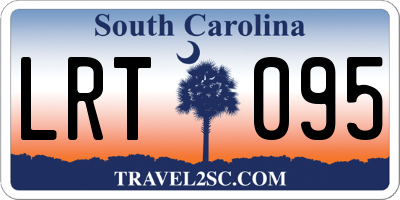SC license plate LRT095
