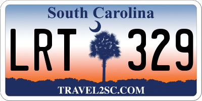 SC license plate LRT329