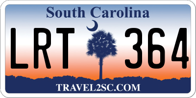 SC license plate LRT364