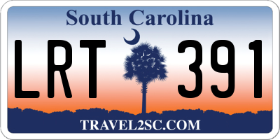SC license plate LRT391