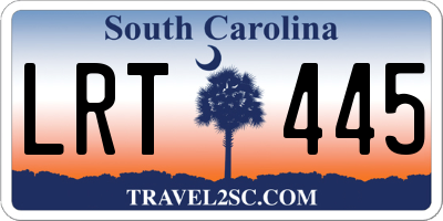 SC license plate LRT445