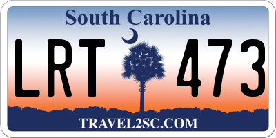 SC license plate LRT473