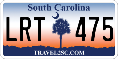 SC license plate LRT475