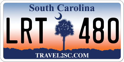 SC license plate LRT480