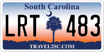 SC license plate LRT483